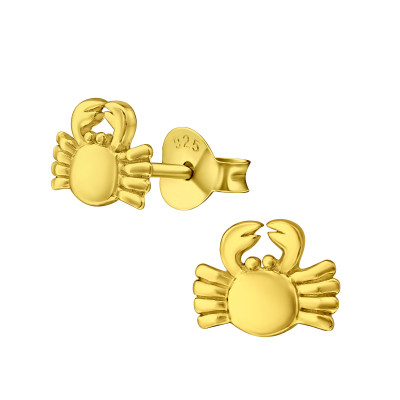 Children's Silver Crab Ear Studs