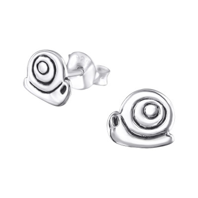 Snail Children's Sterling Silver Ear Studs