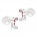 Premium Children's Silver Socks Ear Studs with Epoxy