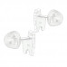 Premium Children's Silver Alpaca Ear Studs with Crystal and Epoxy