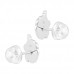 Premium Children's Silver Unicorn Ear Studs with Crystal and Epoxy