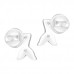 Premium Children's Silver Mermaid Tail Ear Studs with Epoxy