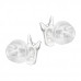 Premium Children's Silver Unicorn Ear Studs with Epoxy