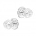 Premium Children's Silver Smiling Face Ear Studs with Epoxy