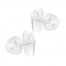 Children's Silver Ballerina Shoes Ear Studs with Crystal