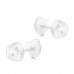 Premium Children's Silver Chick Ear Studs with Epoxy