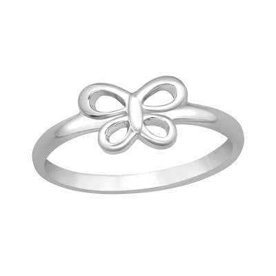 Children's Silver Butterfly Ring