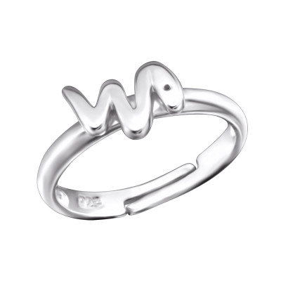 Snake Children's Sterling Silver Adjustable Ring