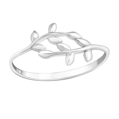 Children's Silver Olive Branch Ring