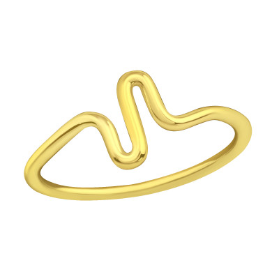 Children's Silver Squiggle Ring