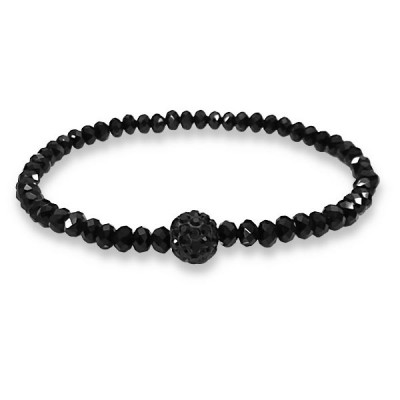 Black Ball Fashion Jewelry Bracelet and Necklace