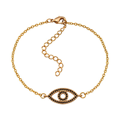 Fashion Jewelry Evil Eye Bracelet with Cubic Zirconia