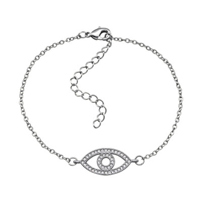 Fashion Jewelry Evil Eye Bracelet with Cubic Zirconia