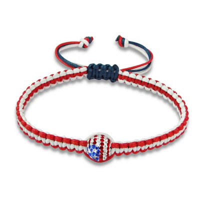 American Flag Fashion Jewelry Bracelet and Necklace