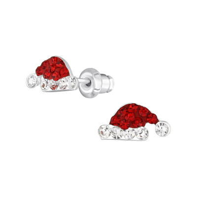 Christmas Hat Fashion Jewelry Earrings and Studs with Crystal