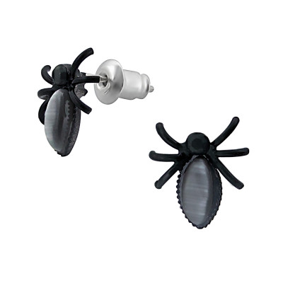 Black Spider Fashion Jewelry Earrings and Studs