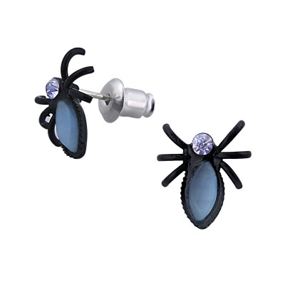 Blue Spider Fashion Jewelry Earrings and Studs