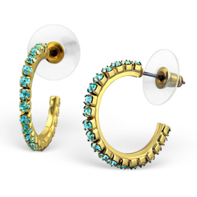 Semi-Circles Fashion Jewelry Earrings and Studs