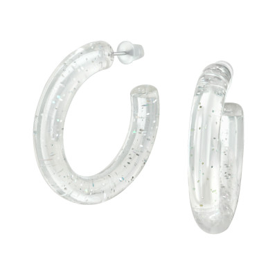 Fashion Jewelry Half Hoop Ear Studs