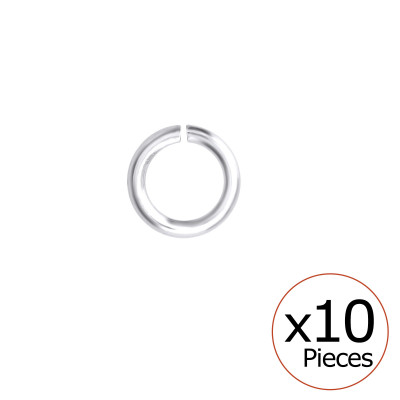 Silver 5mm Open Hoop Sterling Silver Finding