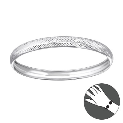 Silver Round Bangles