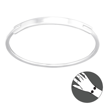 Silver Plain Bangle