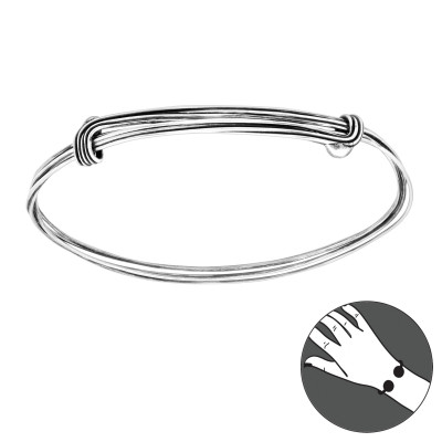 Silver Stackable Bangle