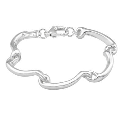 Silver Wave Bracelet