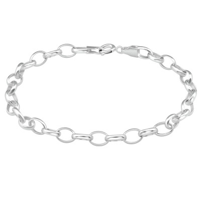 Silver Cable Chain Bracelet