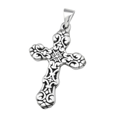 Silver Electroform Cross Pendant