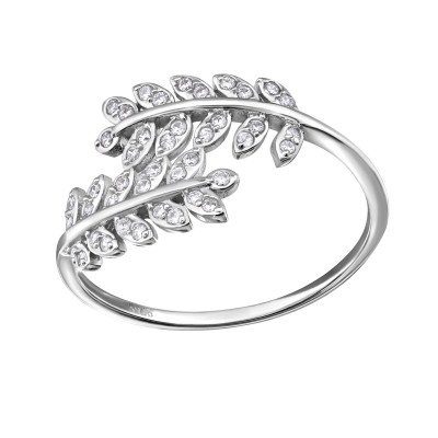 Branch Sterling Silver Heavy with Cubic Zirconia