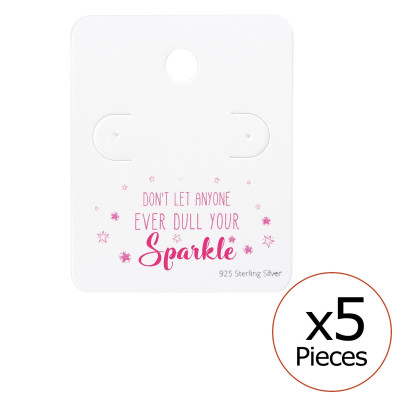 Motivational Quote Ear Stud Cards