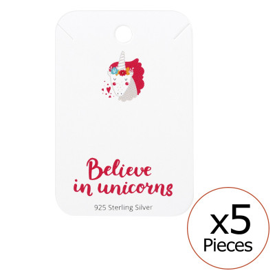 Believe in Unicorns Ear Studs Cards