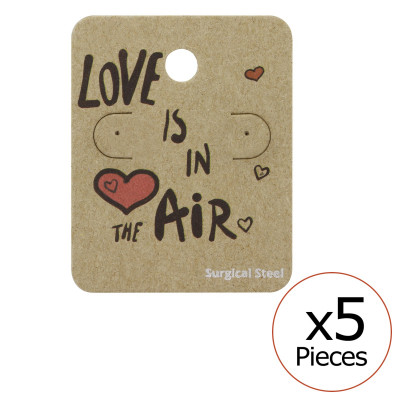 Love is in The Air Ear Stud Cards