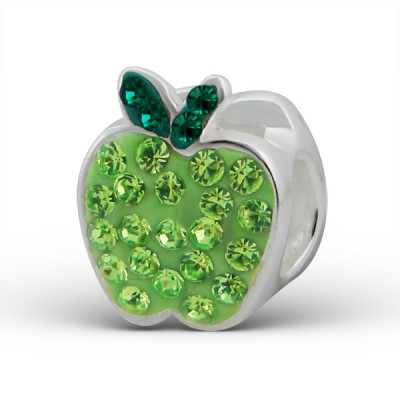 Apple Sterling Silver Bead