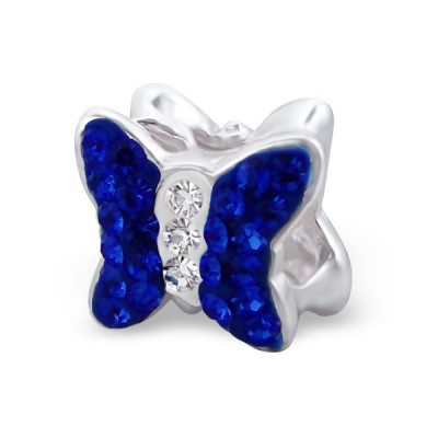 Butterfly Sterling Silver Bead