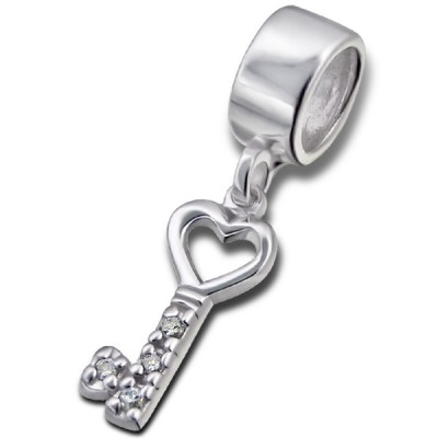 Hanging Key Sterling Silver Bead