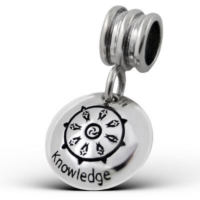 Hanging Knowledge Sterling Silver Bead