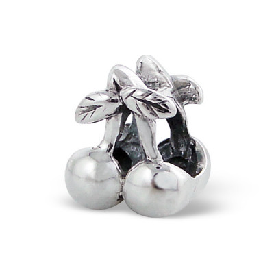 Cherry Sterling Silver Bead