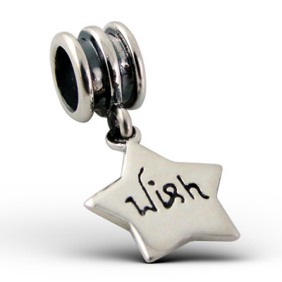 Hanging Star Wish Sterling Silver Bead