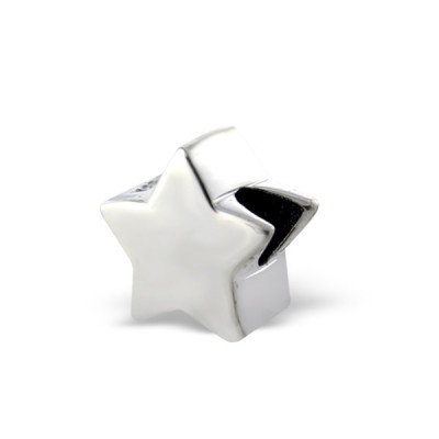 Star Sterling Silver Bead