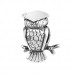 Silver Owl Bead