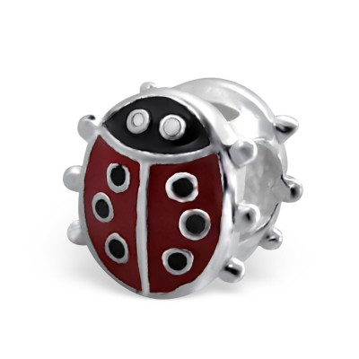 Lady Bug Sterling Silver Bead