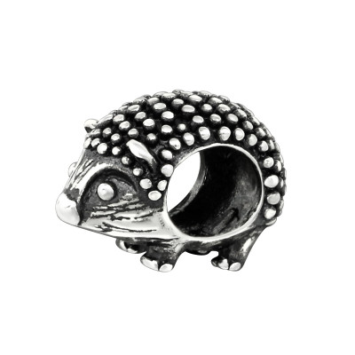 Silver Hedgehog Bead