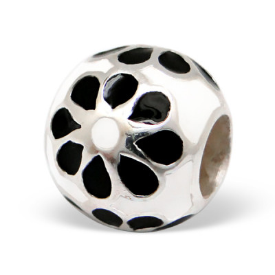 Flower Sterling Silver Bead