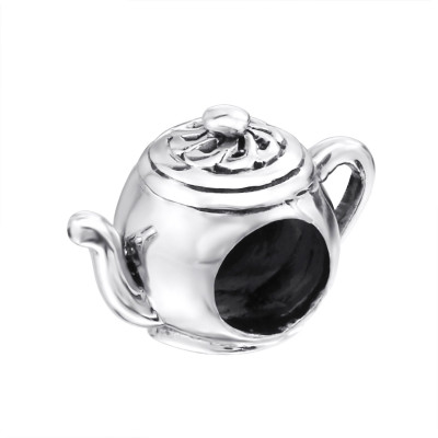 Silver Teapot Bead