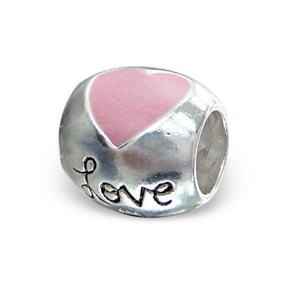 Love Sterling Silver Bead with Epoxy