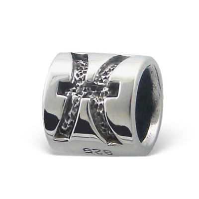 Pisces Zodiac Sign Sterling Silver Bead