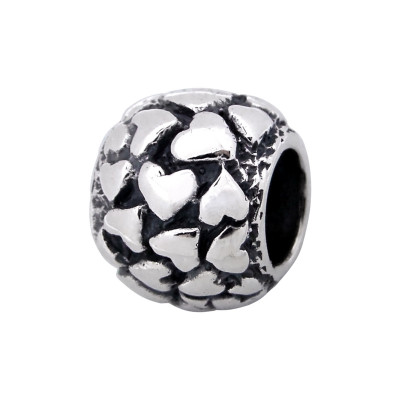 Heart Sterling Silver Bead