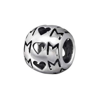 Silver MOM Bead